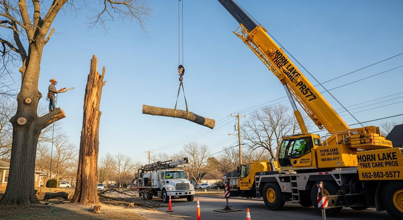 Storm Damaged Tree service call
